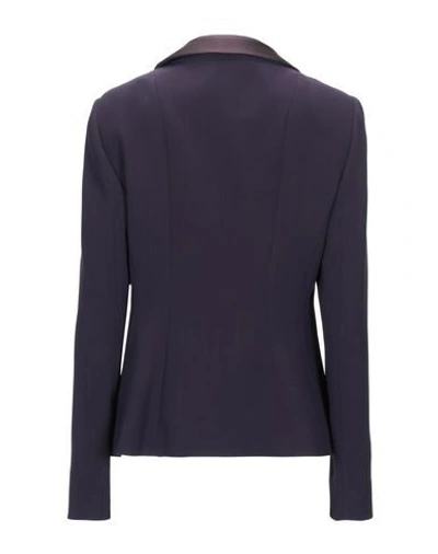 Shop Emporio Armani Sartorial Jacket In Purple