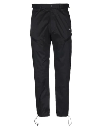 Shop Marcelo Burlon County Of Milan Marcelo Burlon Man Pants Black Size 34 Cotton, Elastane