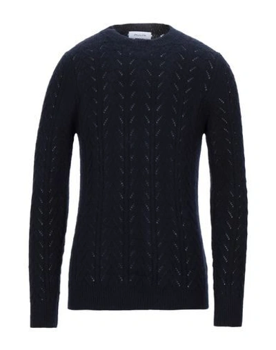 Shop Aglini Sweaters In Dark Blue