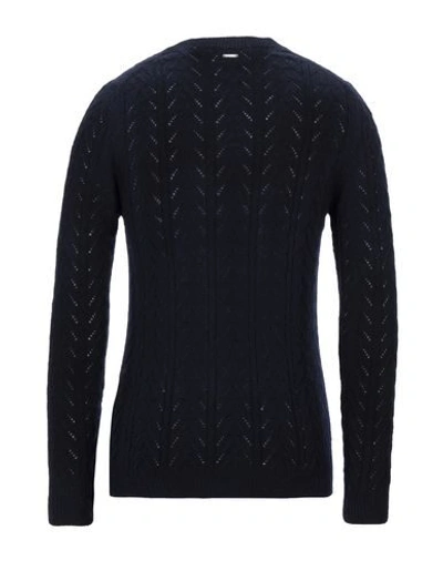 Shop Aglini Sweaters In Dark Blue