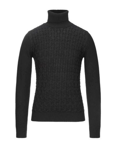 Shop Jeordie's Man Turtleneck Black Size S Merino Wool, Acrylic