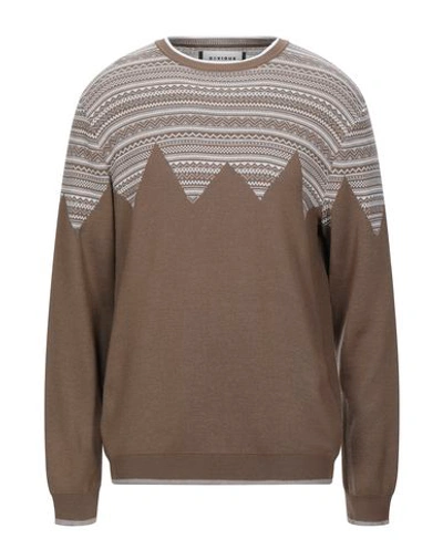 Shop Obvious Basic Sweaters In Khaki