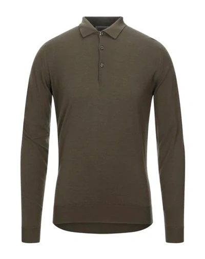 Shop John Smedley Sweater In Military Green