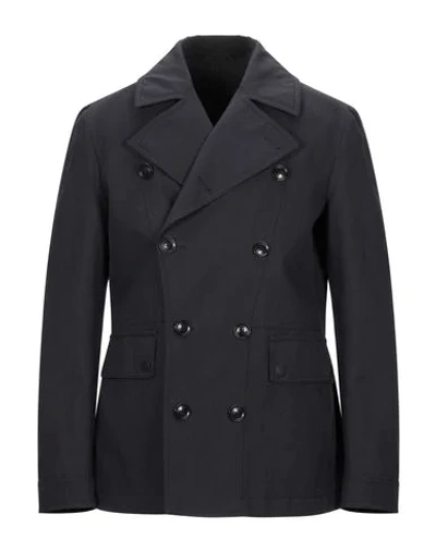 Shop Trussardi Coats In Black