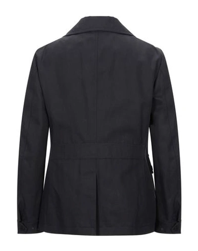 Shop Trussardi Coats In Black