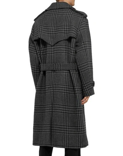 Shop Alexander Mcqueen Coats In Grey