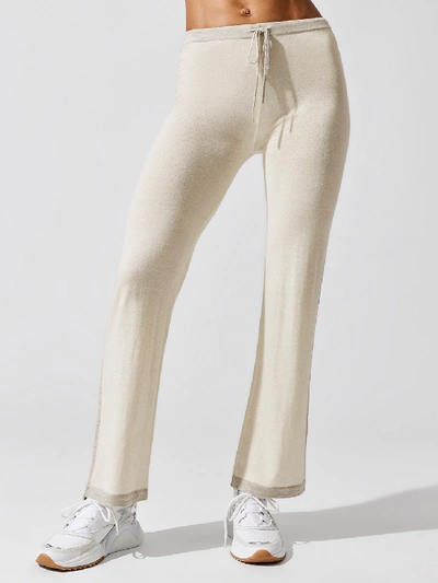 Shop Madeleine Thompson Northern Spy Pant In Cream W/ Grey Stripe