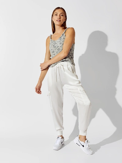 Shop Lna Shine Cargo Pant In Ivory
