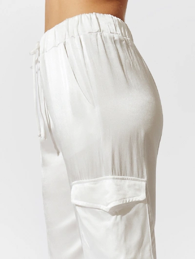 Shop Lna Shine Cargo Pant In Ivory