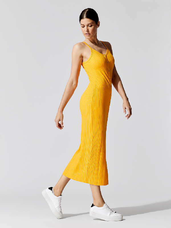 button up midi dress