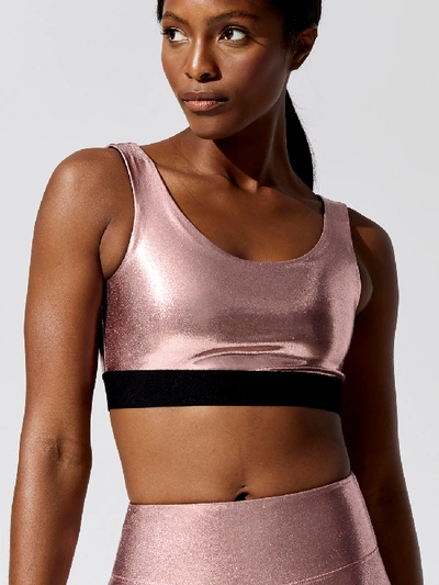 Shop Heroine Sport Marvel Bra In Rose Gold