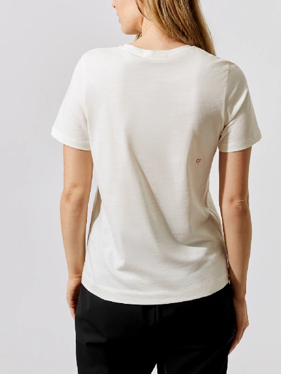 Shop Chinti & Parker Amore T-shirt In Off White