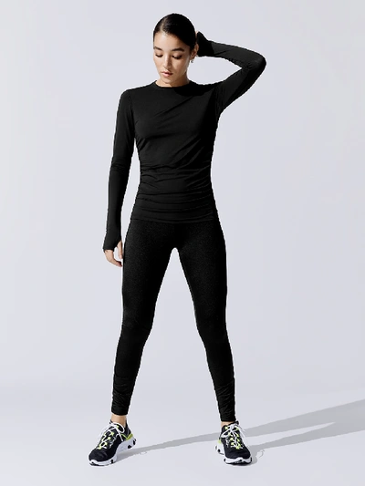 Shop Alala Cinch Long Sleeve In Black