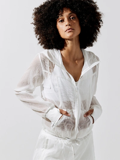 Shop Blanc Noir Sojourner Transparent Jacket In White