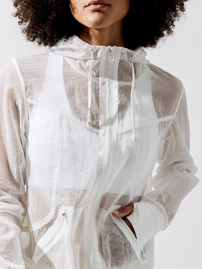 Shop Blanc Noir Sojourner Transparent Jacket In White