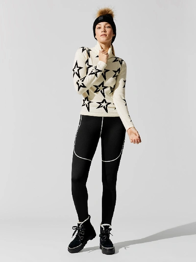 Shop Perfect Moment Star Dust Sweater In Snow White/black Star