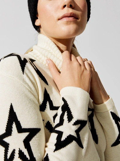 Shop Perfect Moment Star Dust Sweater In Snow White/black Star