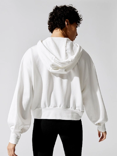 Shop Michi Splice Hoodie In Ivory