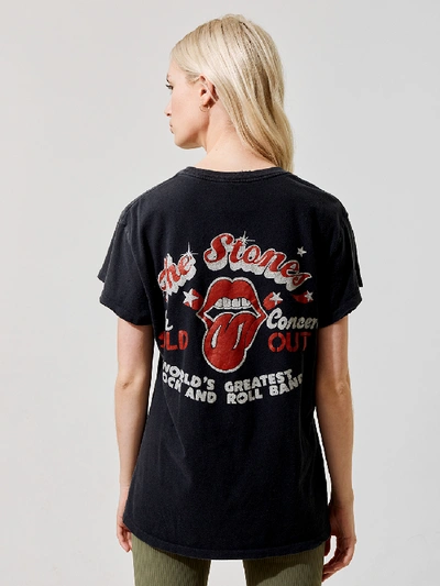Shop Madeworn Rolling Stones Sold Out '81 Crew Tee In Coal