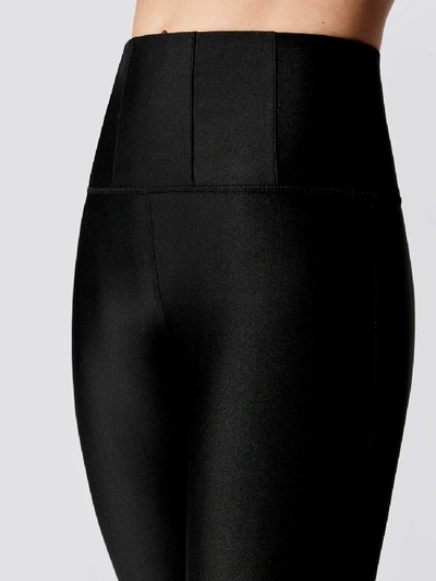 Shop Carbon38 Corset Waist High Rise Full Length Legging In Black