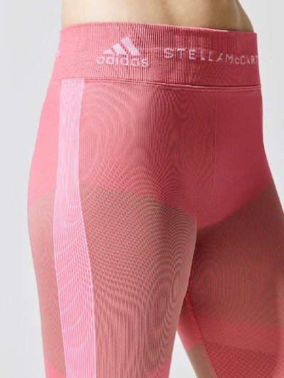 Shop Adidas By Stella Mccartney Running Knit Tight In Sopink/lbrown