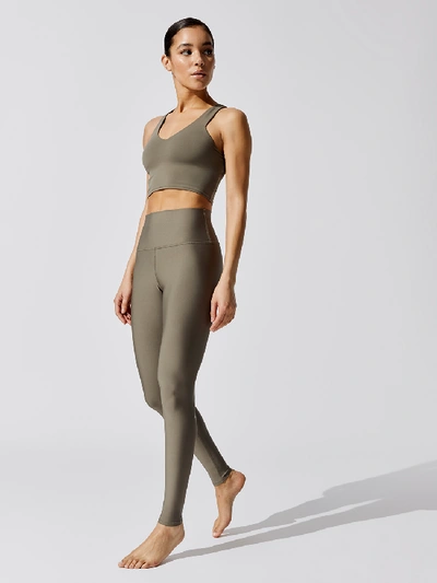 Shop Alo Yoga High-waist Airlift Legging In Olive Branch