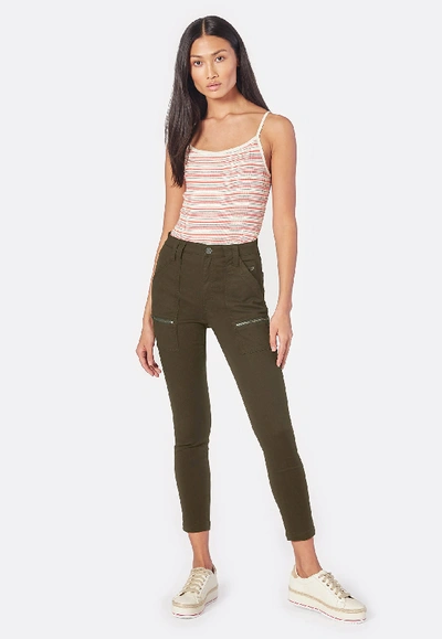 Shop Current Elliott Joie High Rise Park Skinny G Pant In Fatigue