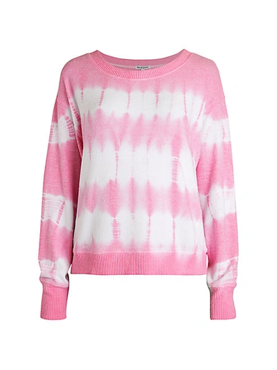 Shop Theo & Spence Heather Tie-dye Sweater In Lavender