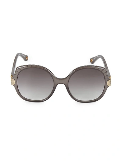 Shop Chloé Women's Vera 56mm Square Sunglasses In Champagne