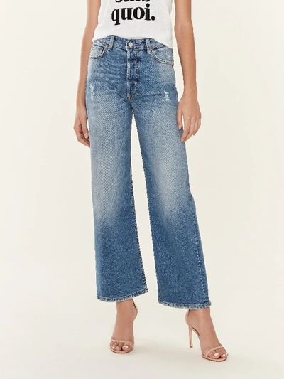 Shop Boyish Jeans The Mikey Wide Leg Flare Jeans In Blue