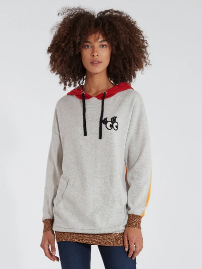 Shop Replica Los Angeles Peepers Oversize Hoodie Sweatshirt - L - Also In: M, S In Grey