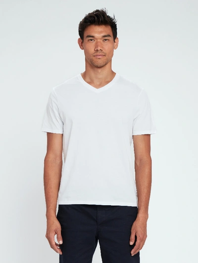Shop Vince Pima Cotton V-neck T-shirt - S - Also In: Xxl, Xl In White
