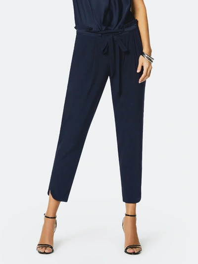 Shop Ramy Brook Allyn Tapered Silk Pant - L - Also In: M, S, Xs In Blue