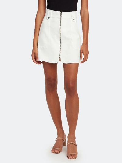 Shop The Fifth Label Faded Denim Mini Skirt - S - Also In: Xl, L, Xs, M, Xxs In White