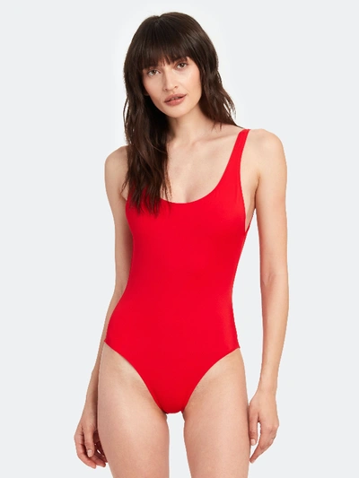 Shop Solid & Striped The Anne Marie One-piece Swimsuit - Xl - Also In: M, Xs, S, L In Red