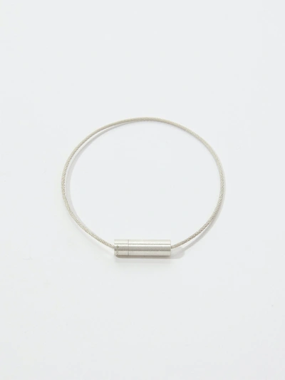 Shop Le Gramme 5g Sterling Silver Cable Bracelet In Grey