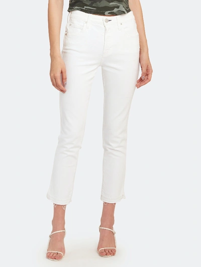 Shop Amo Babe High Rise Slim Fit Jeans In White