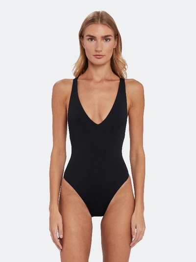 Shop Vitamin A Alana Criss Cross Rib Swimsuit In Black