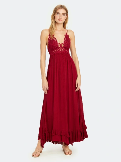 Shop Free People Adella Maxi Slip Dress - M - Also In: Xs, L, S In Red