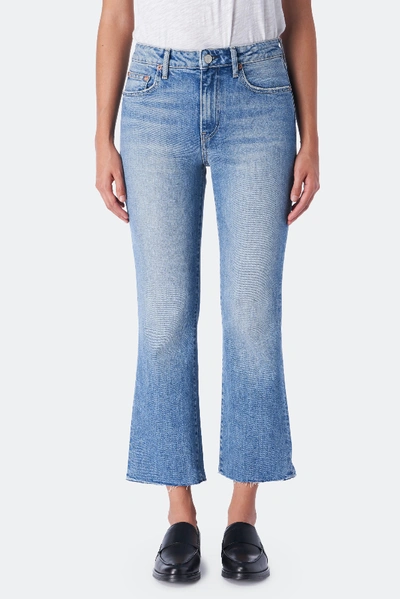Shop Trave Colette Mid Rise Kick Flare Jeans In Blue