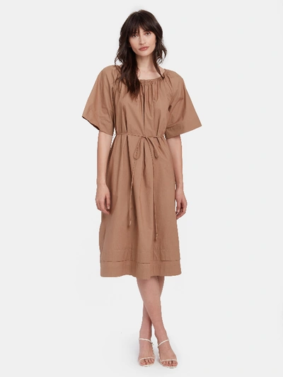 Shop Apiece Apart Zagare Midi Dress In Brown