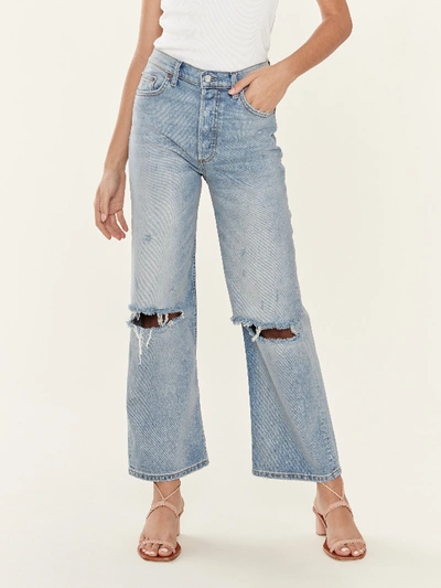 Shop Boyish Jeans The Mikey Wide Leg Flare Jeans In Blue