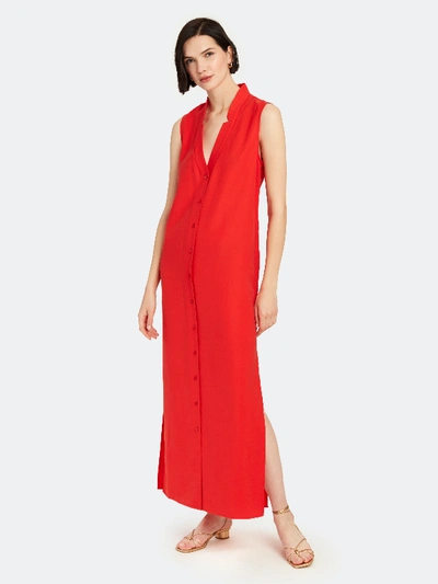 Shop Bldwn Brock Sleeveless Midi Dress - S - Also In: Xl, L, Xs, M In Red