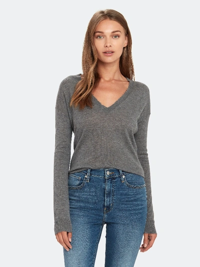 Shop Zadig & Voltaire Happy Cashmere Sweater - L In Grey