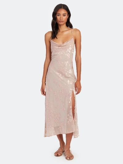 Shop Astr Gaia Midi Dress - M - Also In: L In Pink