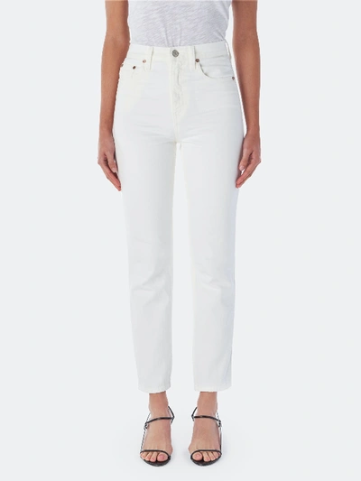 Shop Trave Ka High Rise Cigarette Jeans In White