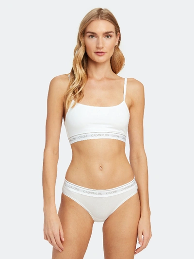 Shop Calvin Klein Underwear Ck One Unlined Bralette In White