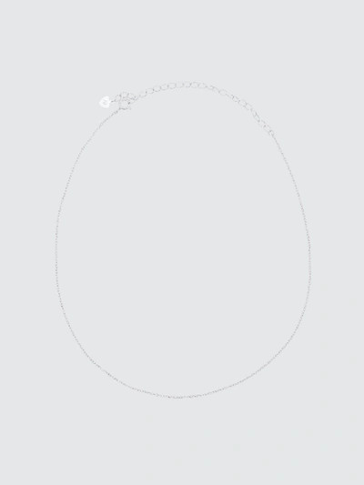 Shop Alex Mika Plain Chain Choker Necklace In Grey