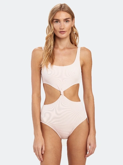 Shop Solid & Striped The Bailey Rib Cutout One Piece - Xl In Pink