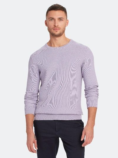Shop Theory Riland Pique Sweater - M - Also In: S, L, Xl In Purple